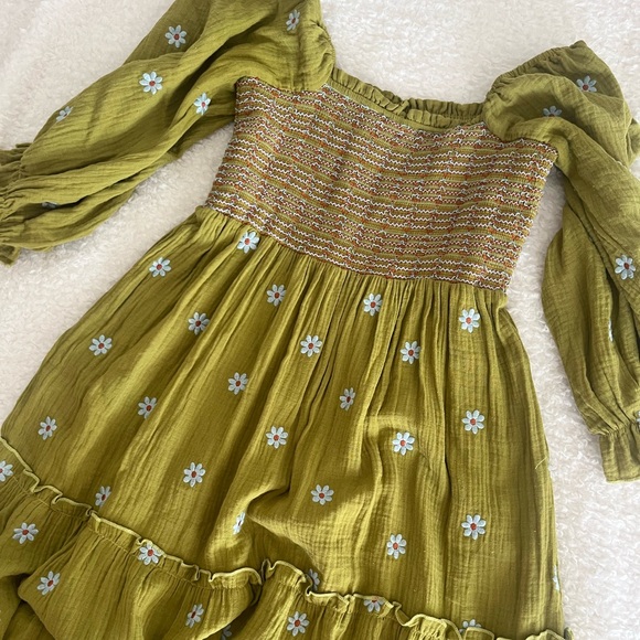 Green boho dress - Picture 2 of 3